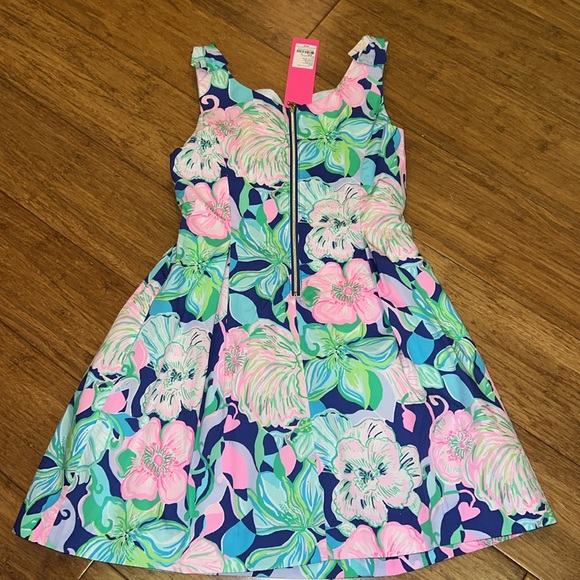 Lilly Pulitzer mini linnet dress in multi beak calm carry on size 8 NWT - Picture 11 of 11